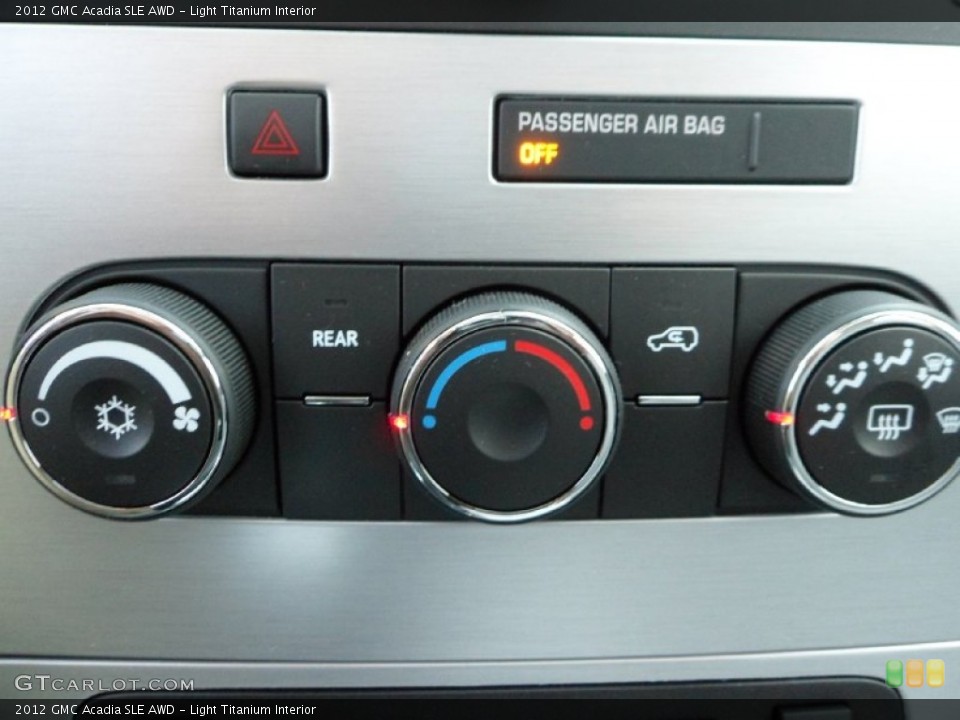 Light Titanium Interior Controls for the 2012 GMC Acadia SLE AWD #55649157