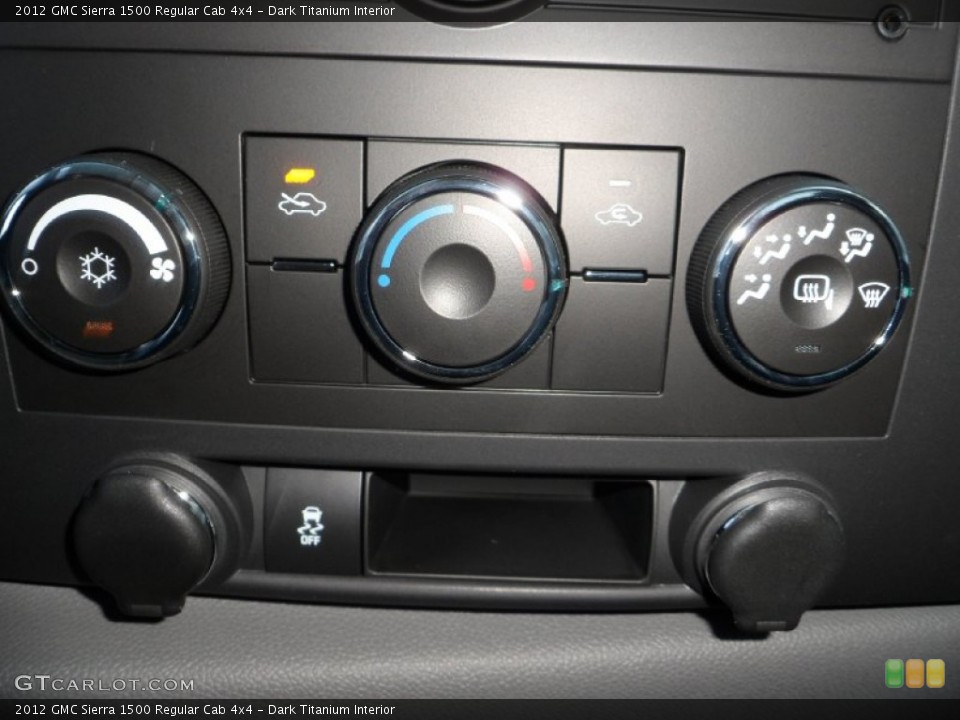 Dark Titanium Interior Controls for the 2012 GMC Sierra 1500 Regular Cab 4x4 #55649321