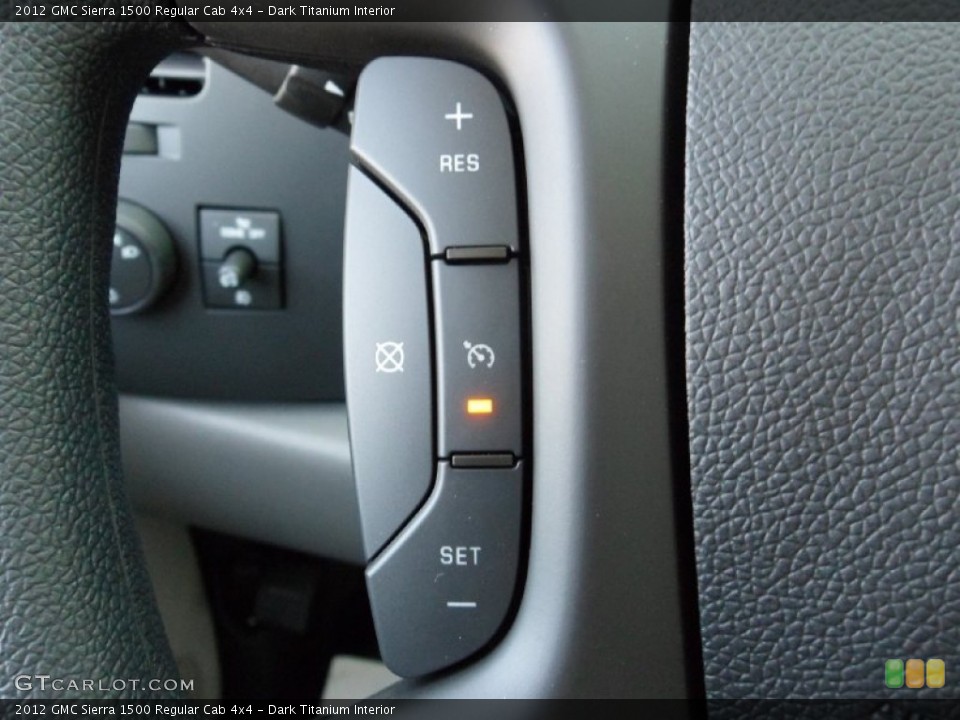 Dark Titanium Interior Controls for the 2012 GMC Sierra 1500 Regular Cab 4x4 #55649330