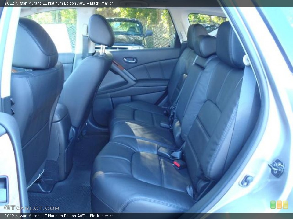 Black Interior Photo for the 2012 Nissan Murano LE Platinum Edition AWD #55649410