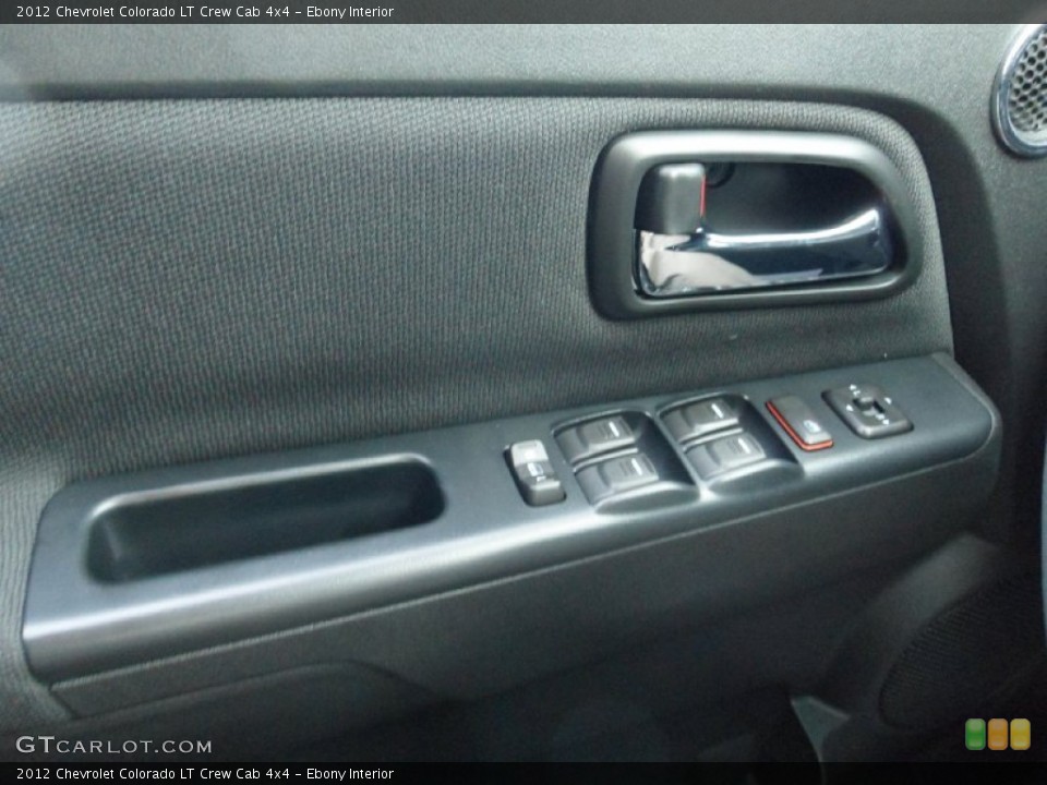 Ebony Interior Controls for the 2012 Chevrolet Colorado LT Crew Cab 4x4 #55650756