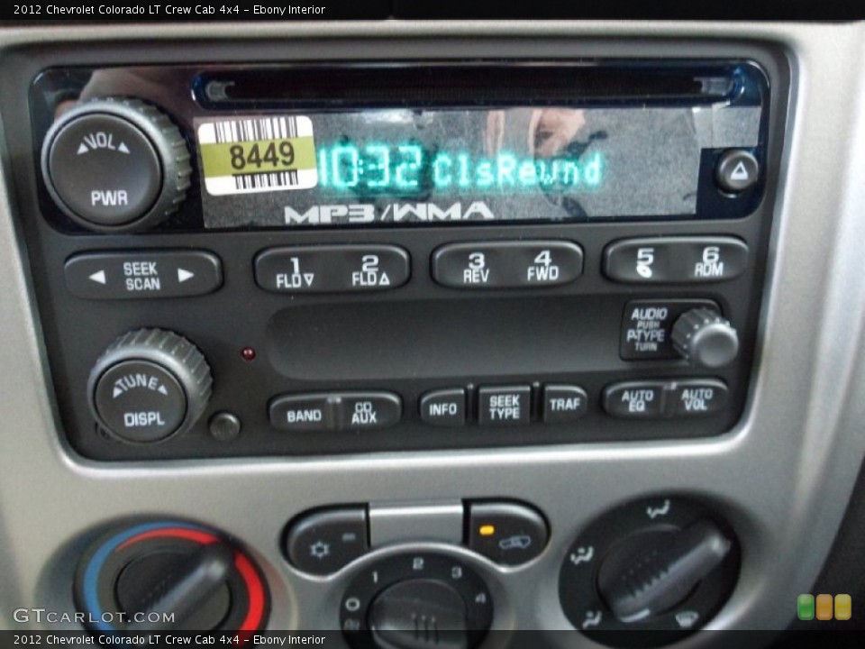 Ebony Interior Audio System for the 2012 Chevrolet Colorado LT Crew Cab 4x4 #55650788