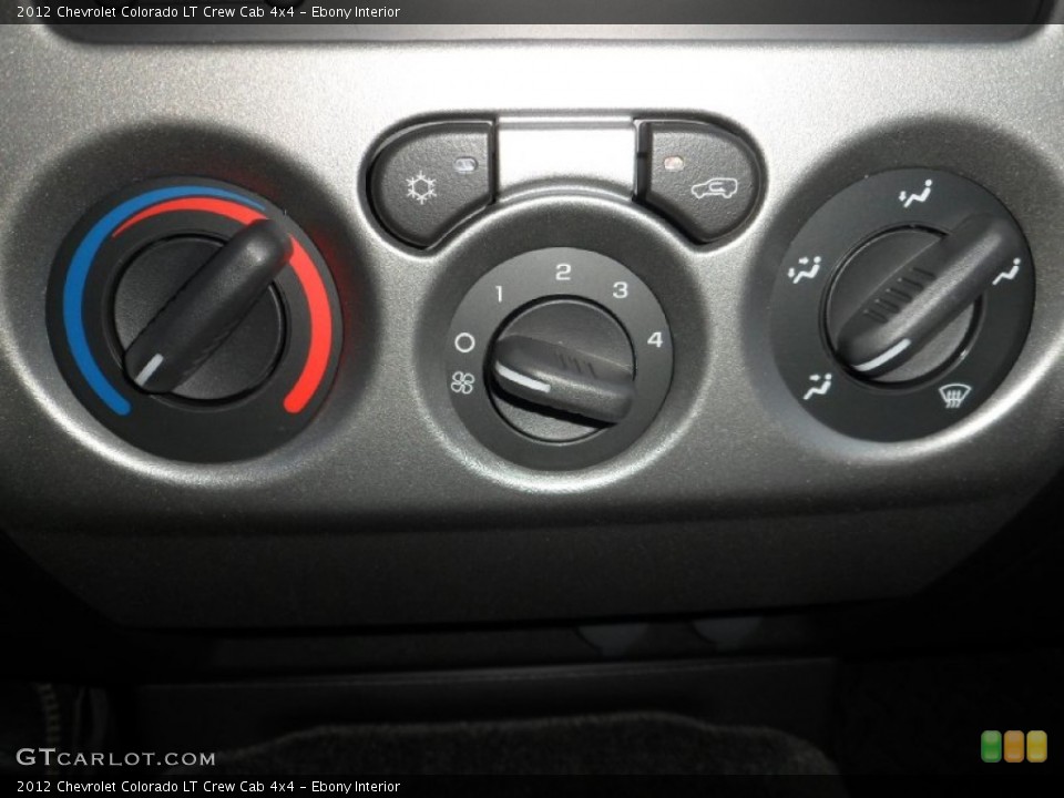 Ebony Interior Controls for the 2012 Chevrolet Colorado LT Crew Cab 4x4 #55650797