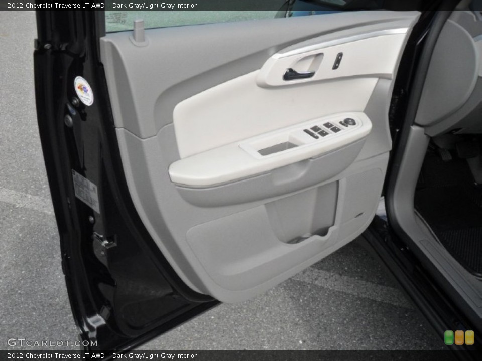 Dark Gray/Light Gray Interior Door Panel for the 2012 Chevrolet Traverse LT AWD #55651640