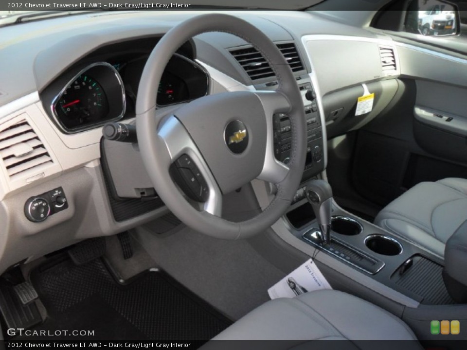 Dark Gray/Light Gray Interior Prime Interior for the 2012 Chevrolet Traverse LT AWD #55651748