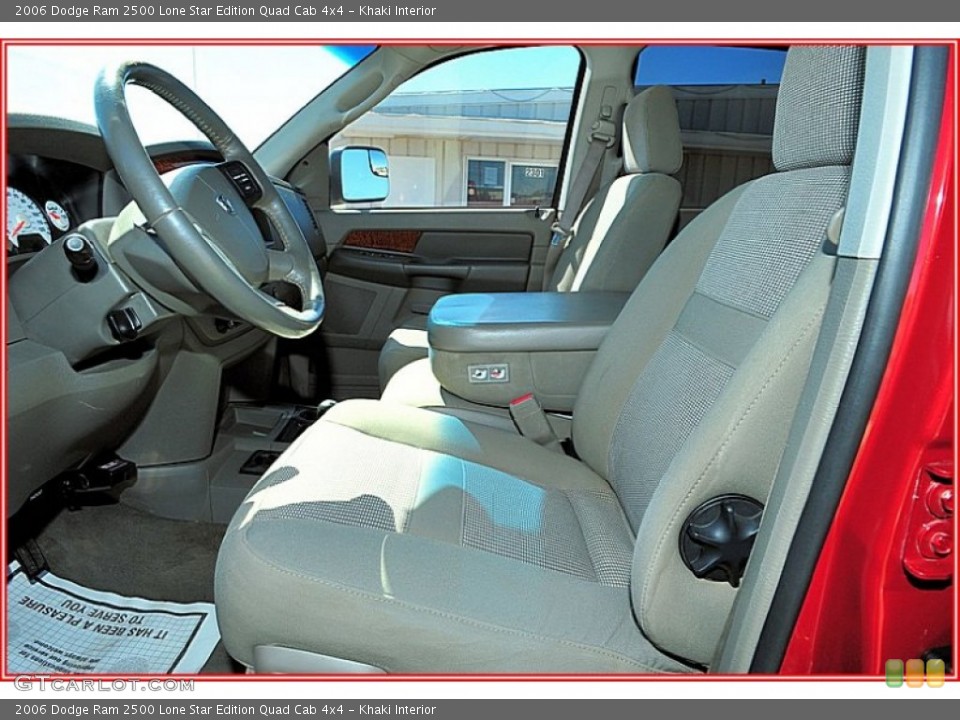 Khaki Interior Photo for the 2006 Dodge Ram 2500 Lone Star Edition Quad Cab 4x4 #55652140