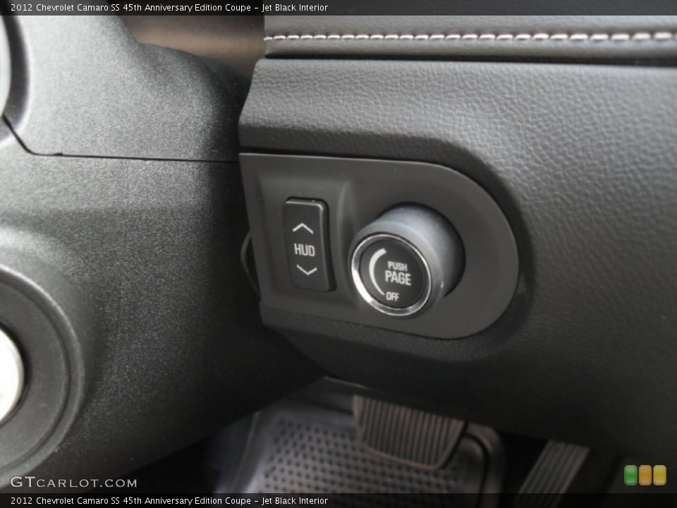 Jet Black Interior Controls for the 2012 Chevrolet Camaro SS 45th Anniversary Edition Coupe #55652551