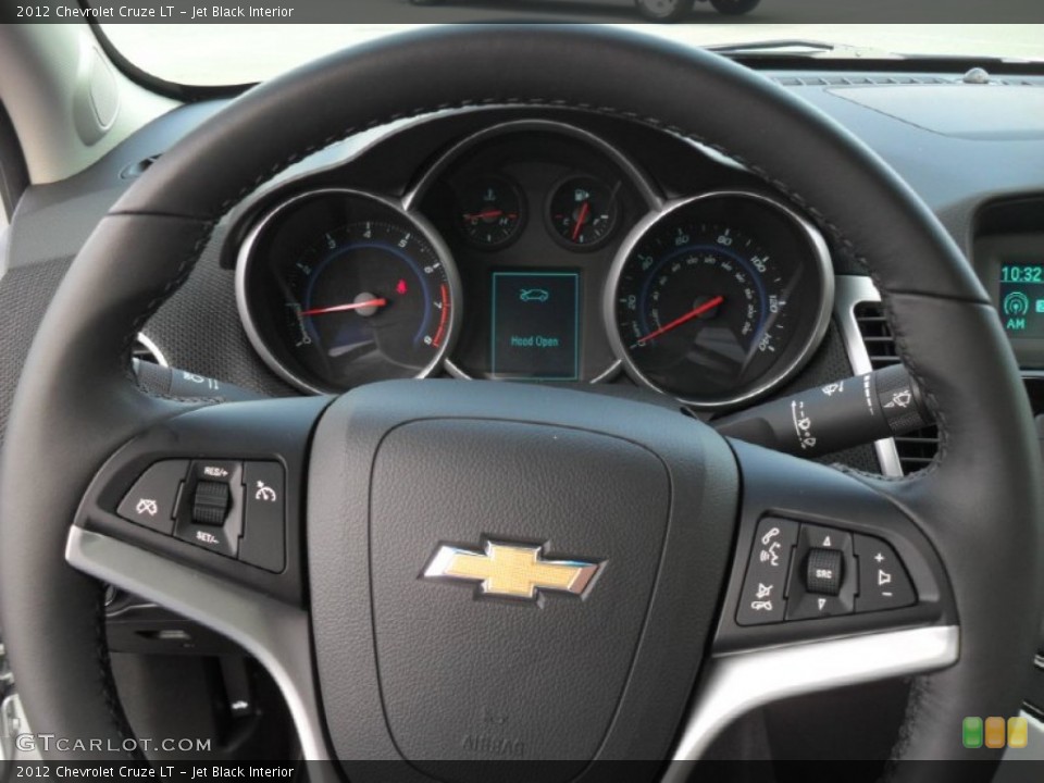 Jet Black Interior Steering Wheel for the 2012 Chevrolet Cruze LT #55652714