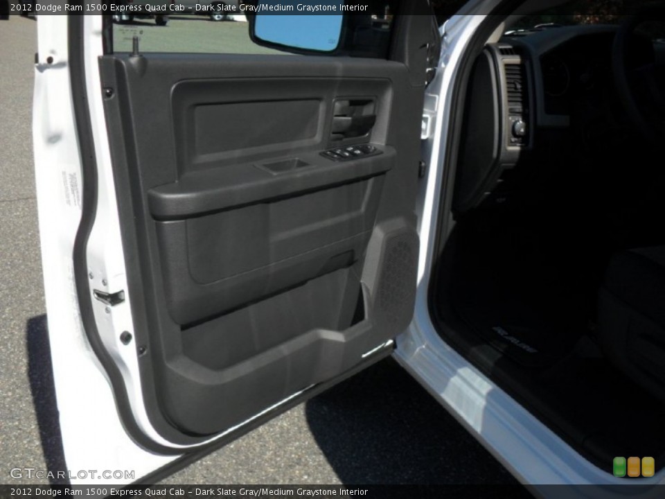 Dark Slate Gray/Medium Graystone Interior Door Panel for the 2012 Dodge Ram 1500 Express Quad Cab #55653296