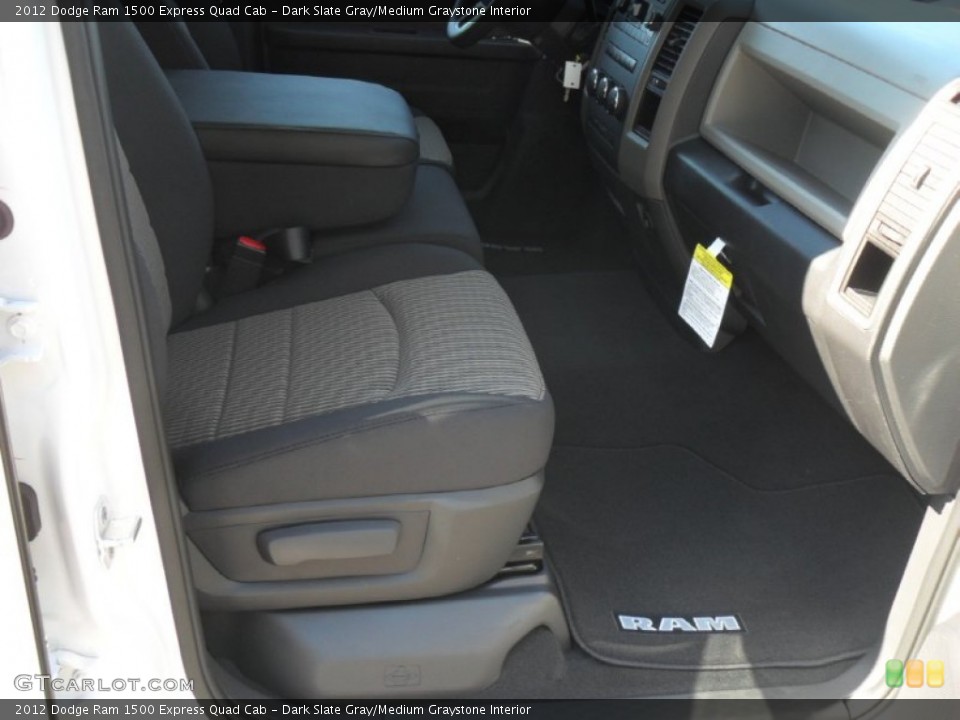 Dark Slate Gray/Medium Graystone Interior Photo for the 2012 Dodge Ram 1500 Express Quad Cab #55653350