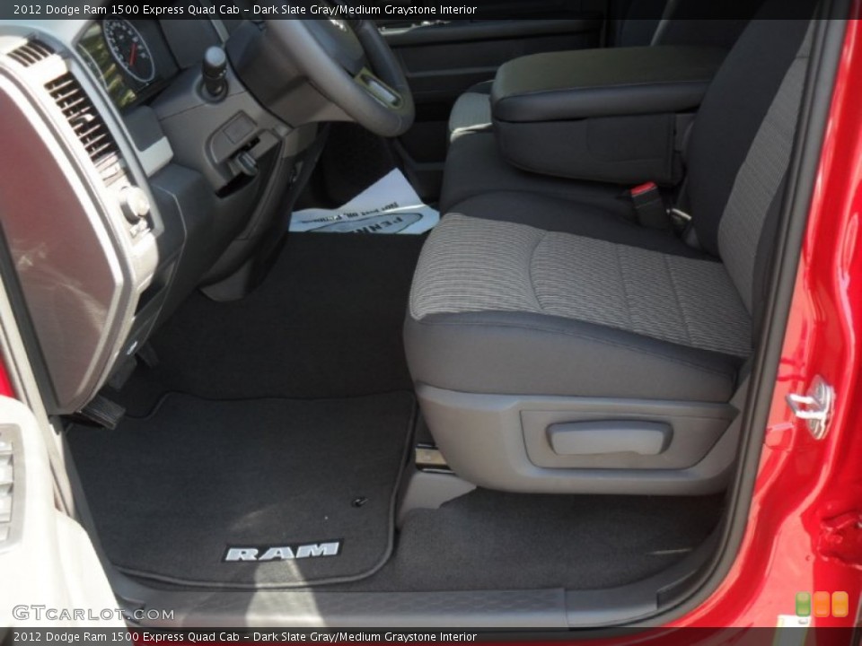 Dark Slate Gray/Medium Graystone Interior Photo for the 2012 Dodge Ram 1500 Express Quad Cab #55653428