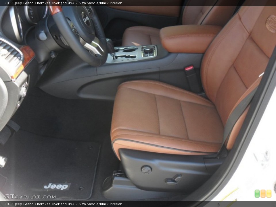 New Saddle/Black Interior Photo for the 2012 Jeep Grand Cherokee Overland 4x4 #55653575