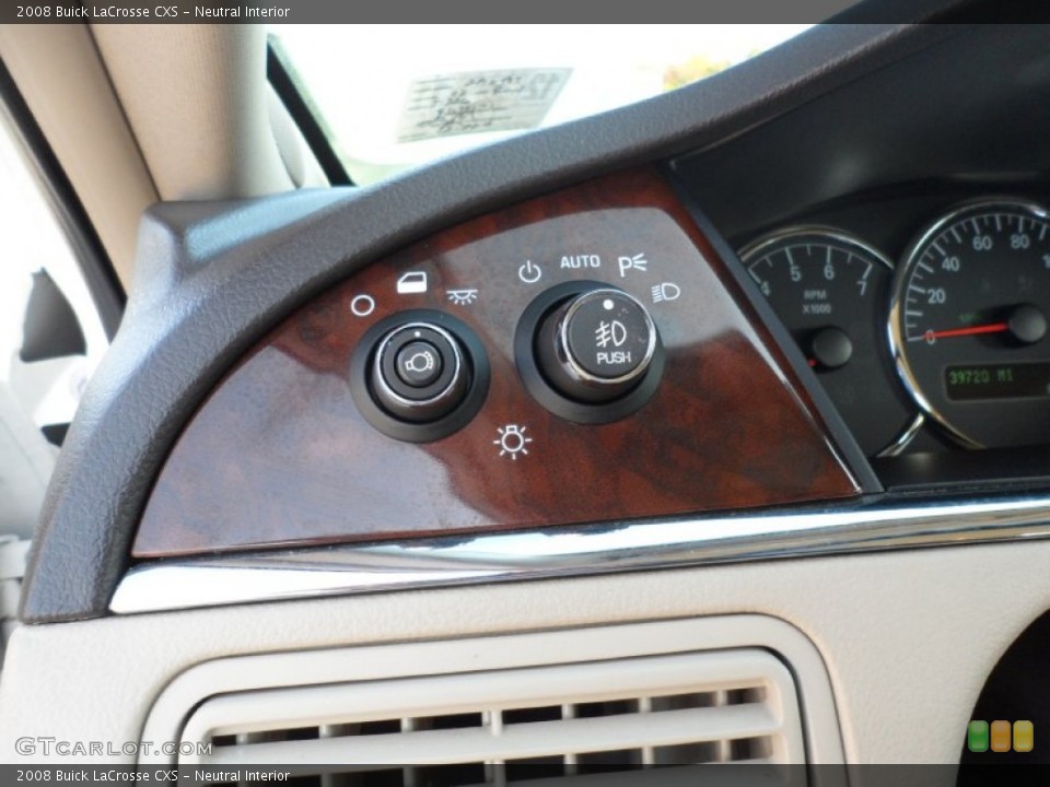Neutral Interior Controls for the 2008 Buick LaCrosse CXS #55653671
