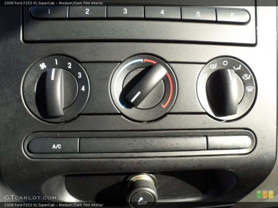 Medium/Dark Flint Interior Controls for the 2008 Ford F150 XL SuperCab #55653923