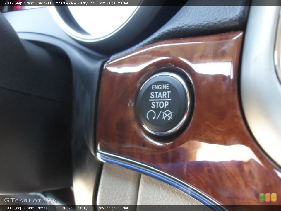 Black/Light Frost Beige Interior Controls for the 2012 Jeep Grand Cherokee Limited 4x4 #55654107