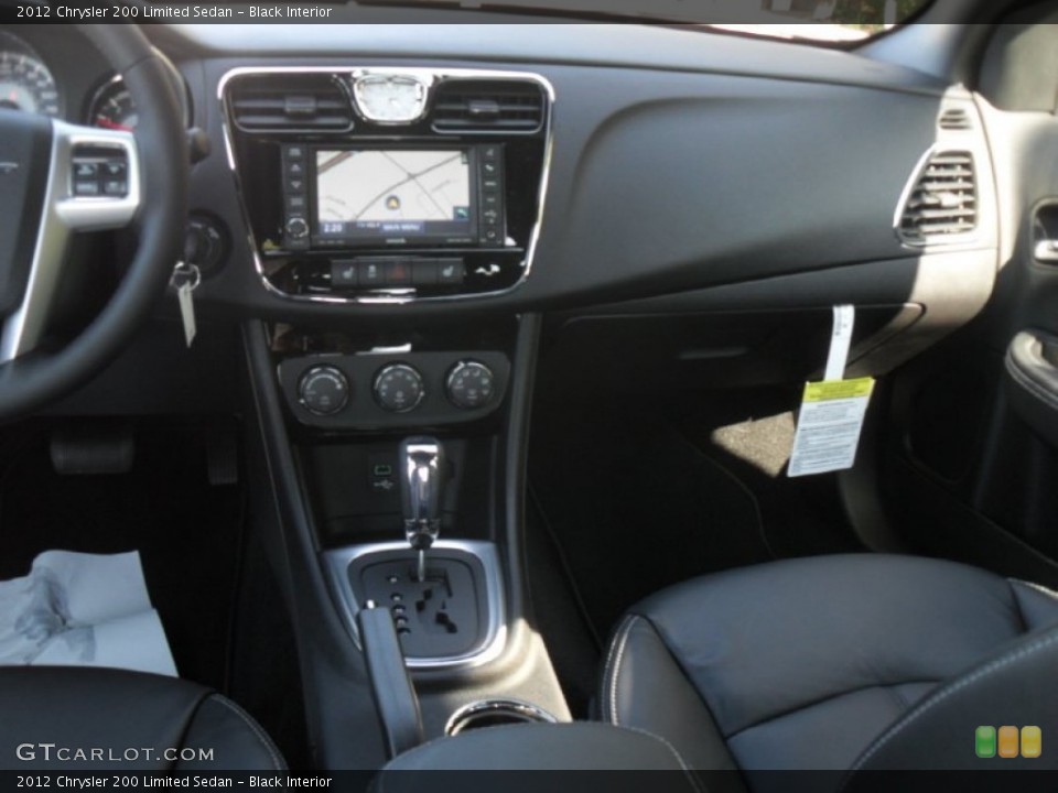 Black Interior Dashboard for the 2012 Chrysler 200 Limited Sedan #55654721
