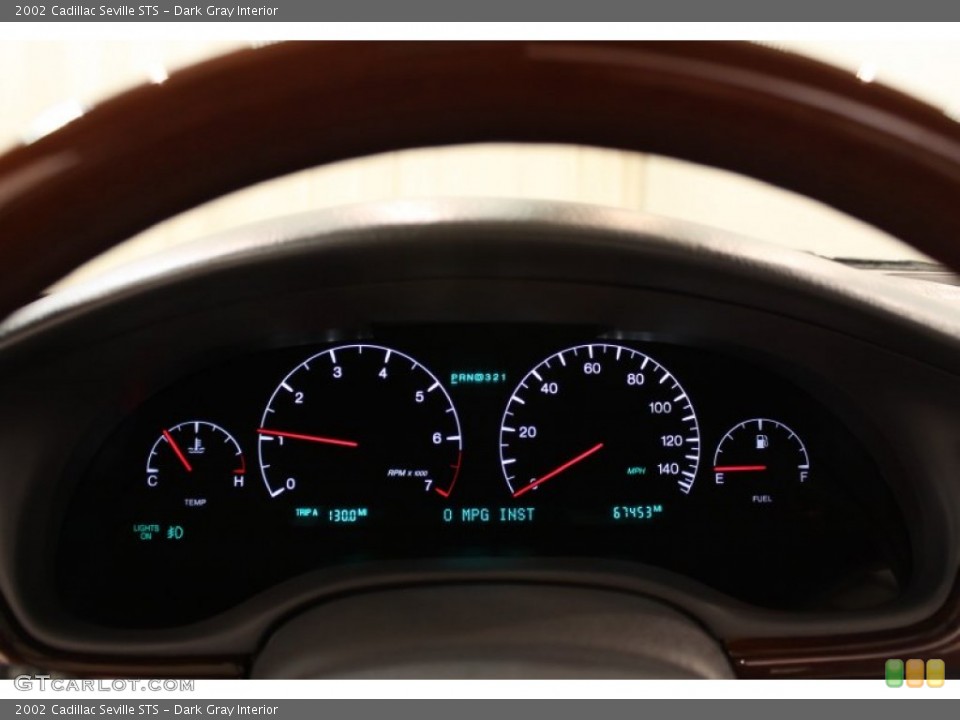 Dark Gray Interior Gauges for the 2002 Cadillac Seville STS #55656395