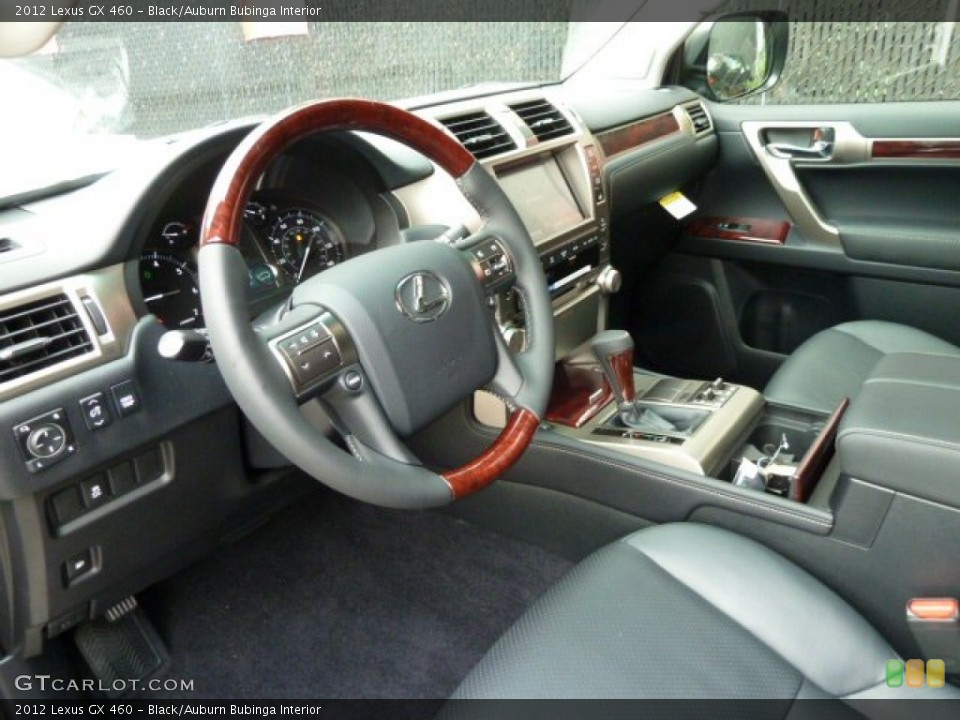 Black/Auburn Bubinga Interior Photo for the 2012 Lexus GX 460 #55656850
