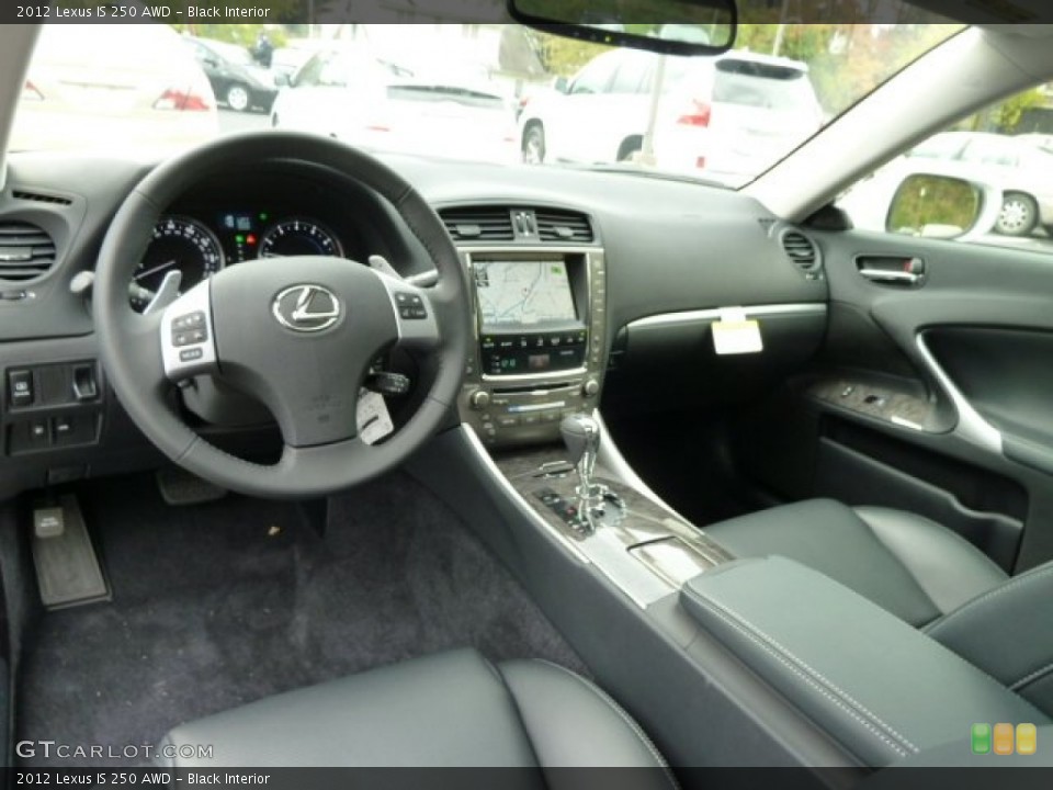 Black Interior Dashboard for the 2012 Lexus IS 250 AWD #55656947