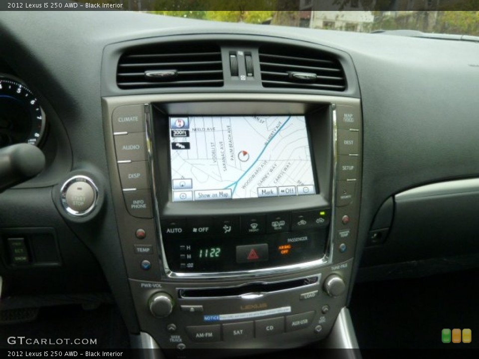 Black Interior Controls for the 2012 Lexus IS 250 AWD #55656983