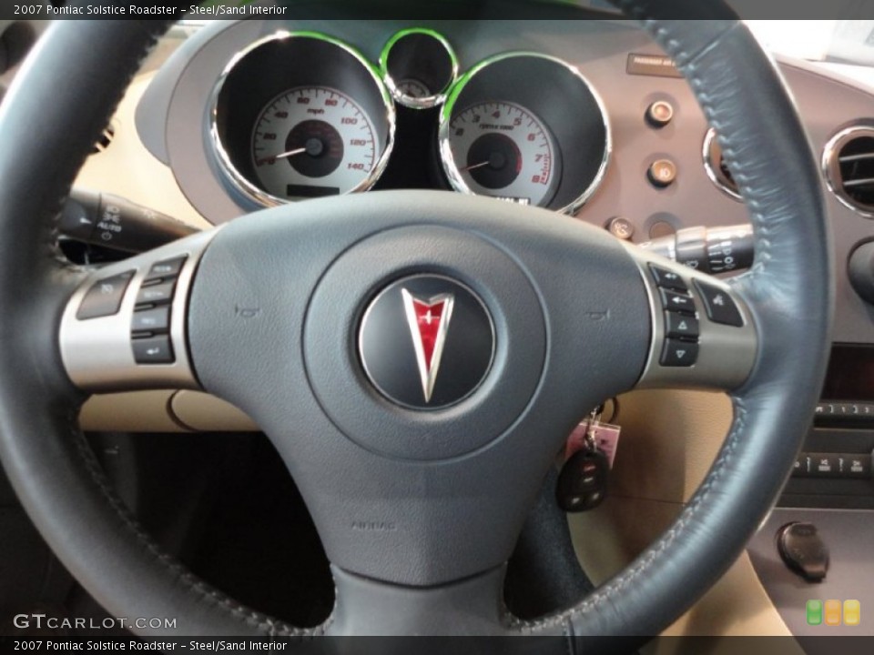 Steel/Sand Interior Steering Wheel for the 2007 Pontiac Solstice Roadster #55657310