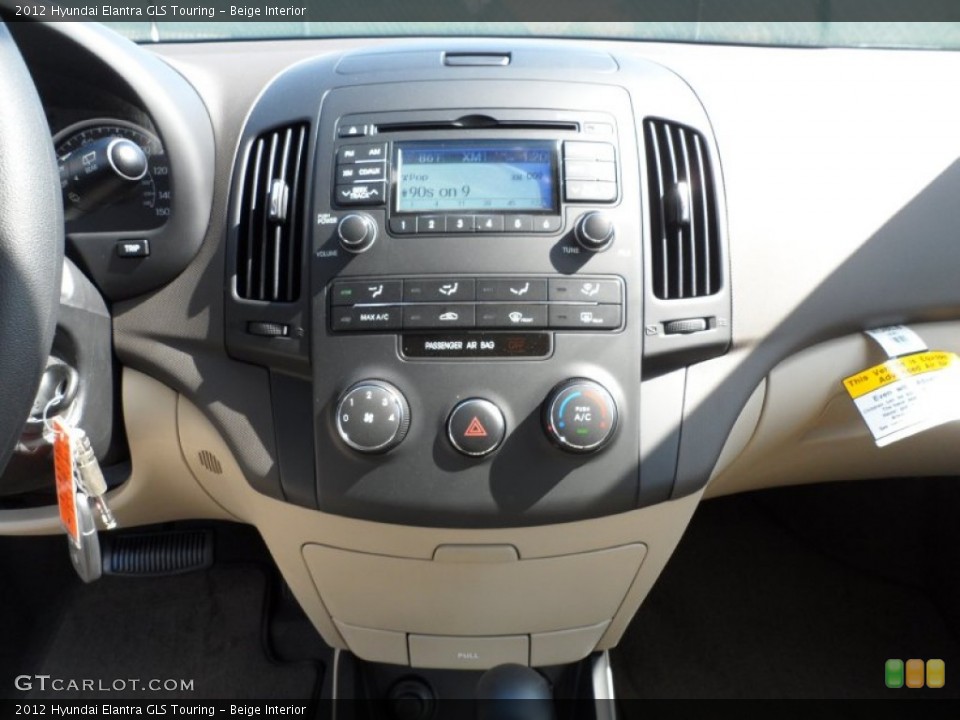 Beige Interior Controls for the 2012 Hyundai Elantra GLS Touring #55658842
