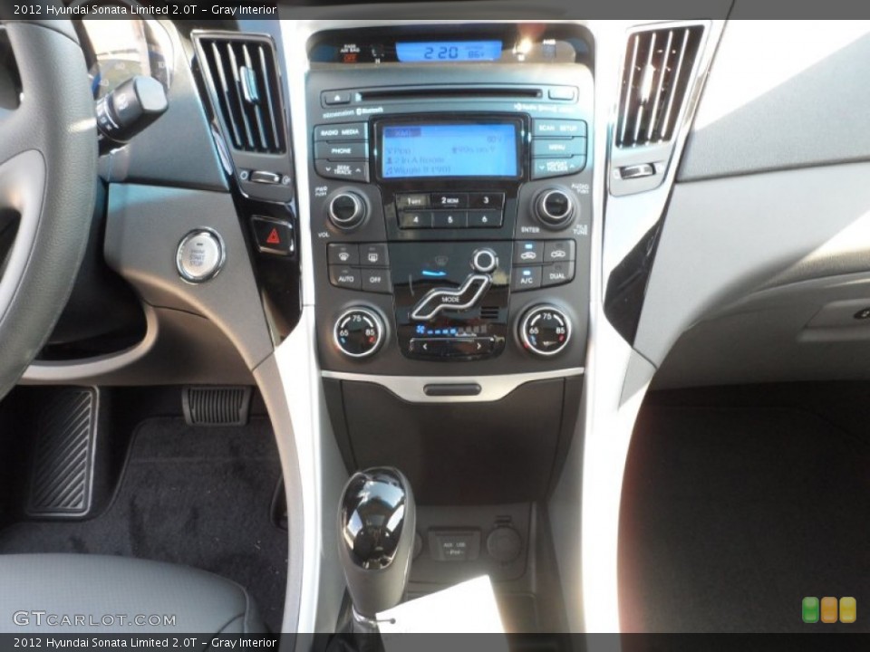 Gray Interior Controls for the 2012 Hyundai Sonata Limited 2.0T #55659493