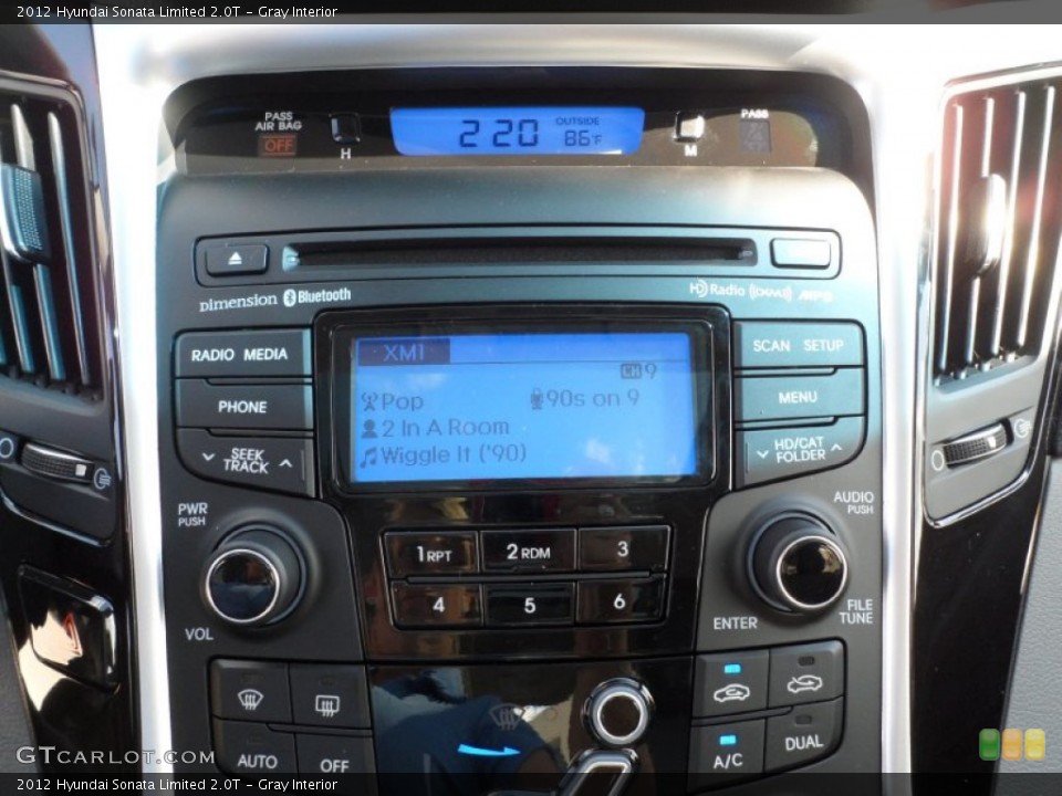 Gray Interior Audio System for the 2012 Hyundai Sonata Limited 2.0T #55659502