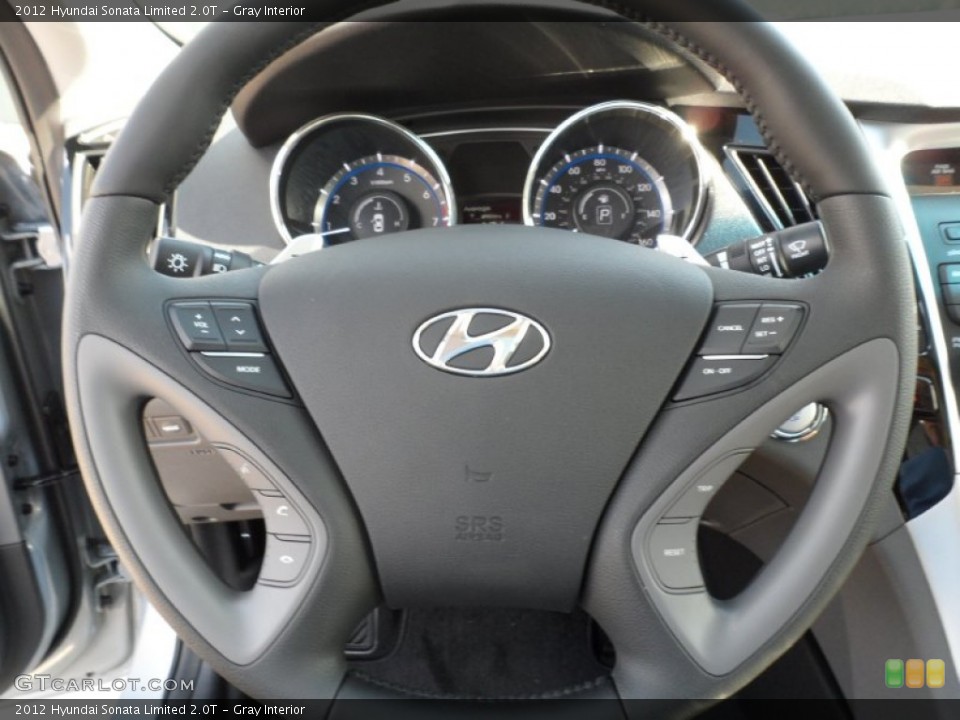 Gray Interior Steering Wheel for the 2012 Hyundai Sonata Limited 2.0T #55659550