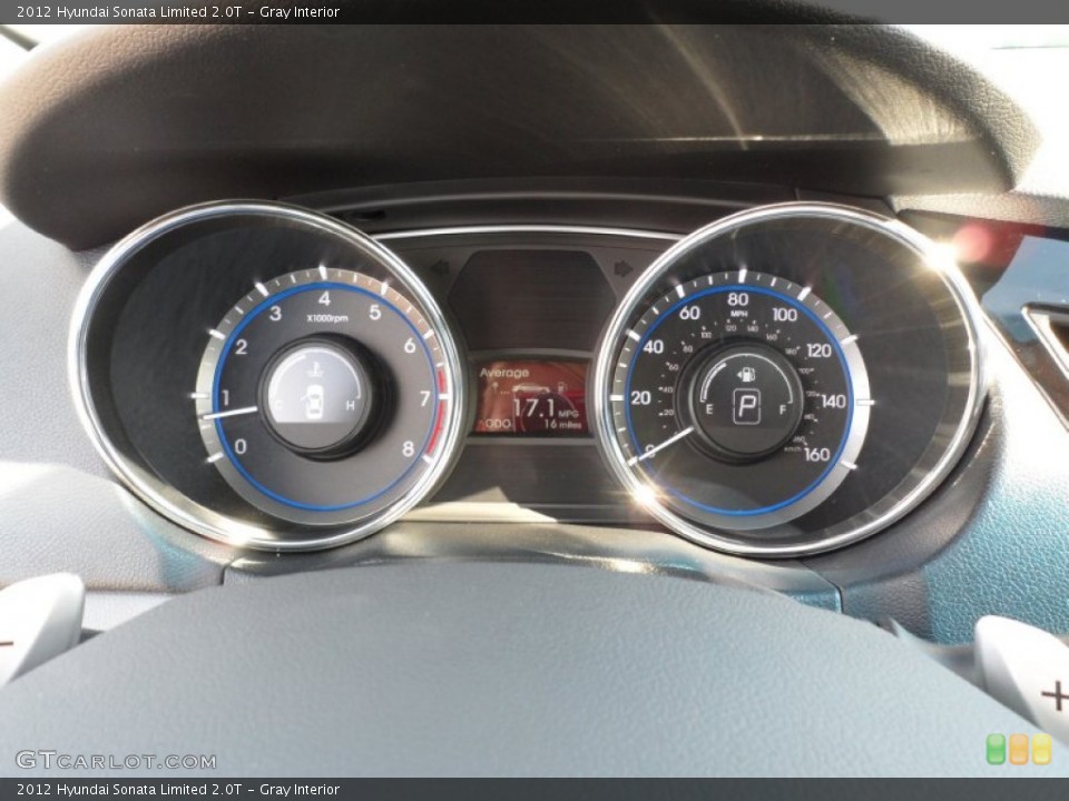 Gray Interior Gauges for the 2012 Hyundai Sonata Limited 2.0T #55659562