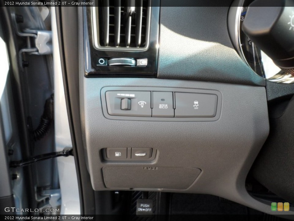 Gray Interior Controls for the 2012 Hyundai Sonata Limited 2.0T #55659568