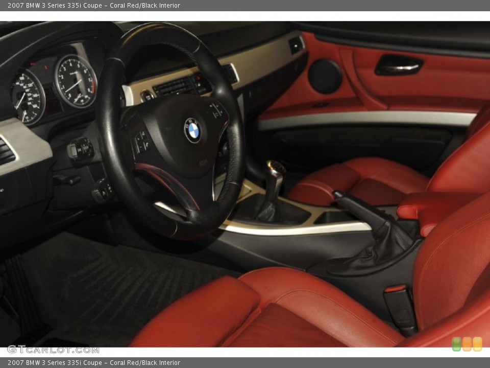 Coral Red/Black Interior Photo for the 2007 BMW 3 Series 335i Coupe #55660021