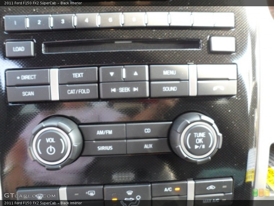 Black Interior Controls for the 2011 Ford F150 FX2 SuperCab #55660817