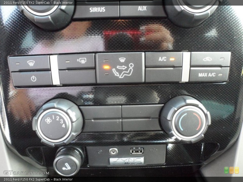 Black Interior Controls for the 2011 Ford F150 FX2 SuperCab #55660827