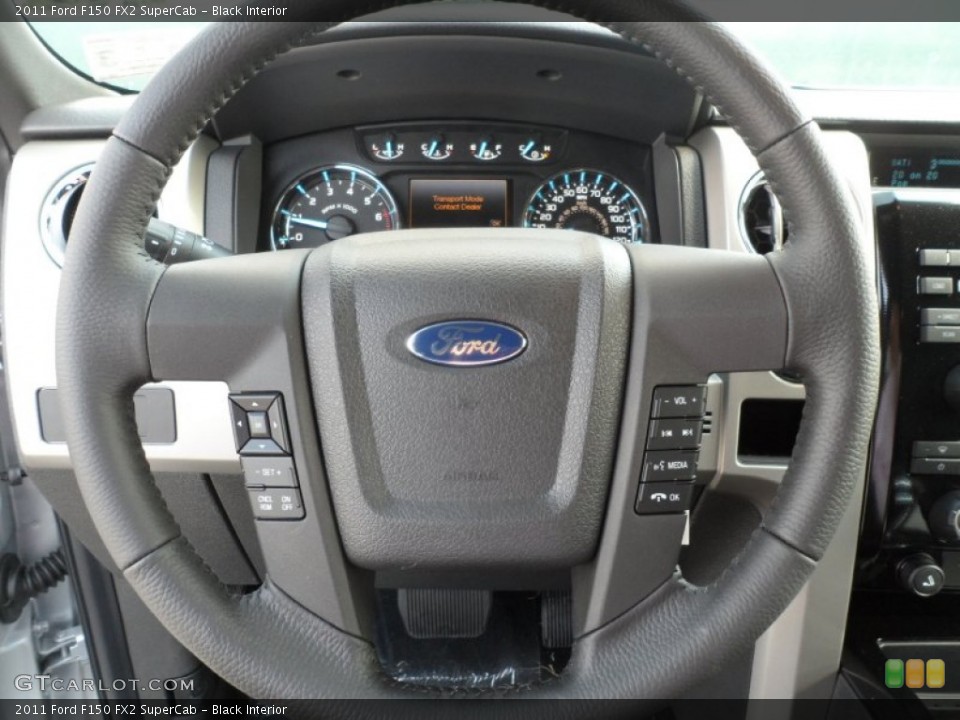 Black Interior Steering Wheel for the 2011 Ford F150 FX2 SuperCab #55660855