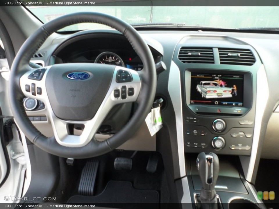 Medium Light Stone Interior Dashboard for the 2012 Ford Explorer XLT #55662320