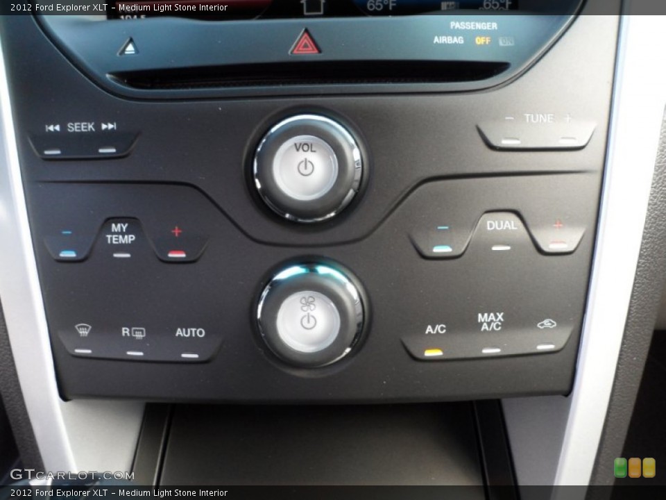 Medium Light Stone Interior Controls for the 2012 Ford Explorer XLT #55662346