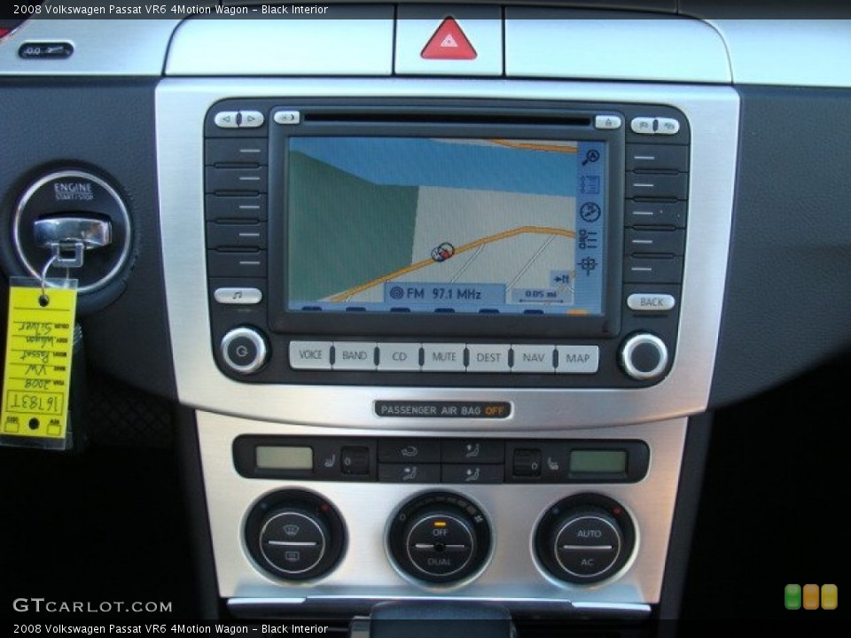 Black Interior Controls for the 2008 Volkswagen Passat VR6 4Motion Wagon #55662838