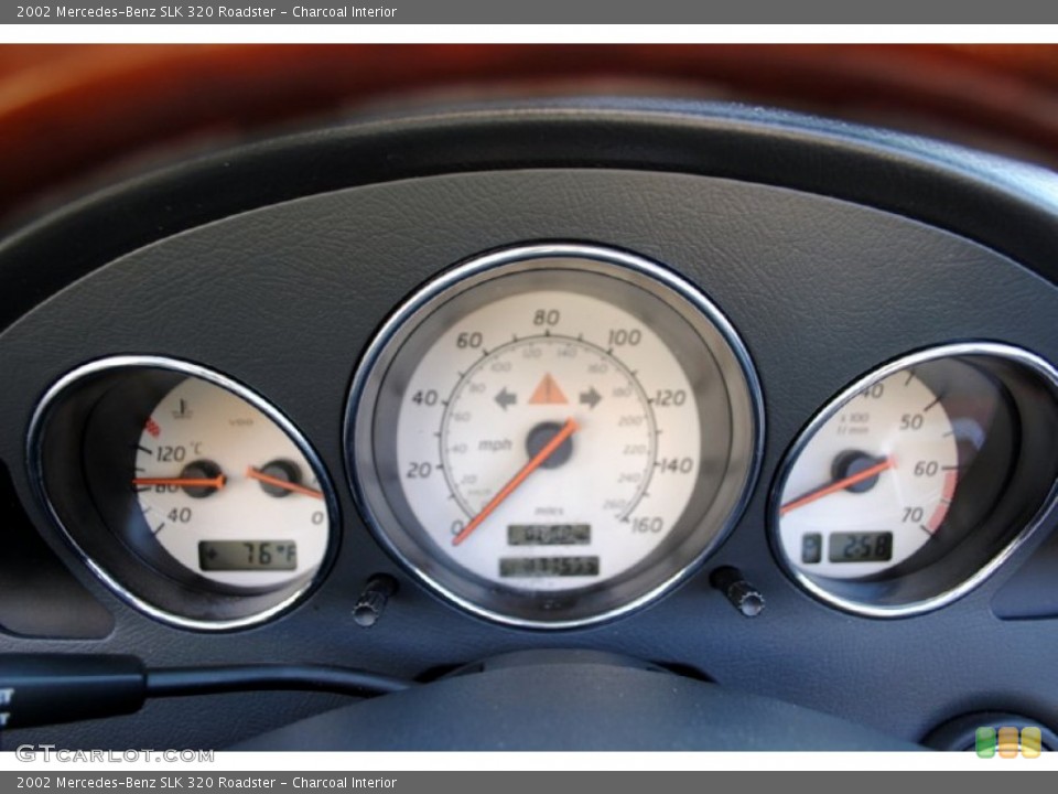 Charcoal Interior Gauges for the 2002 Mercedes-Benz SLK 320 Roadster #55662895