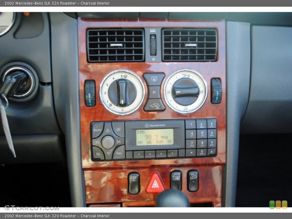 Charcoal Interior Controls for the 2002 Mercedes-Benz SLK 320 Roadster #55662913