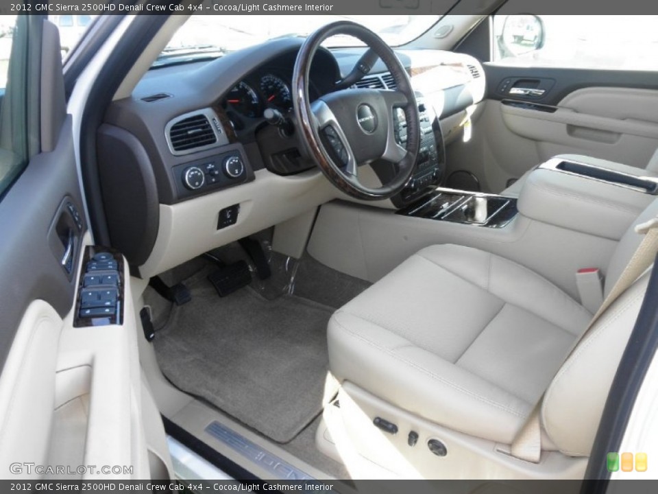 Cocoa/Light Cashmere Interior Photo for the 2012 GMC Sierra 2500HD Denali Crew Cab 4x4 #55664414