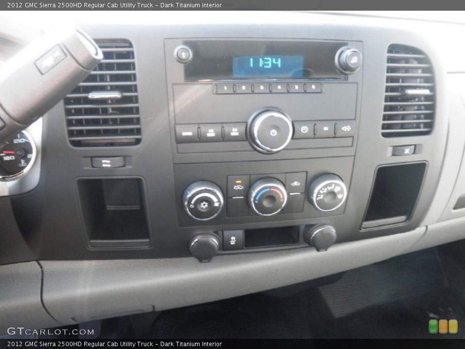 Dark Titanium Interior Controls for the 2012 GMC Sierra 2500HD Regular Cab Utility Truck #55664914