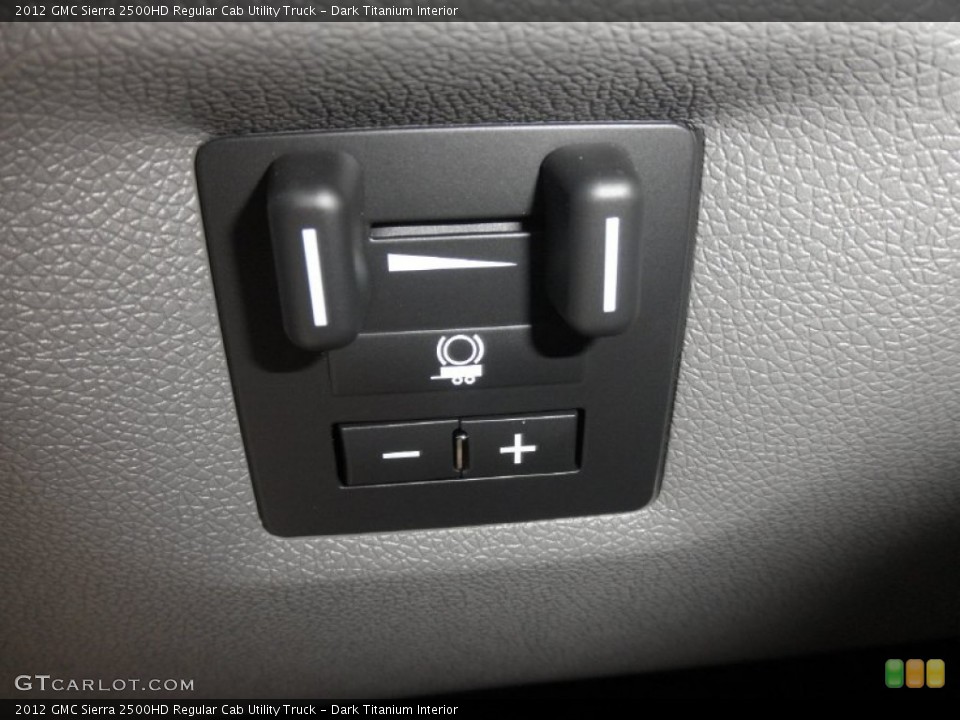 Dark Titanium Interior Controls for the 2012 GMC Sierra 2500HD Regular Cab Utility Truck #55664932