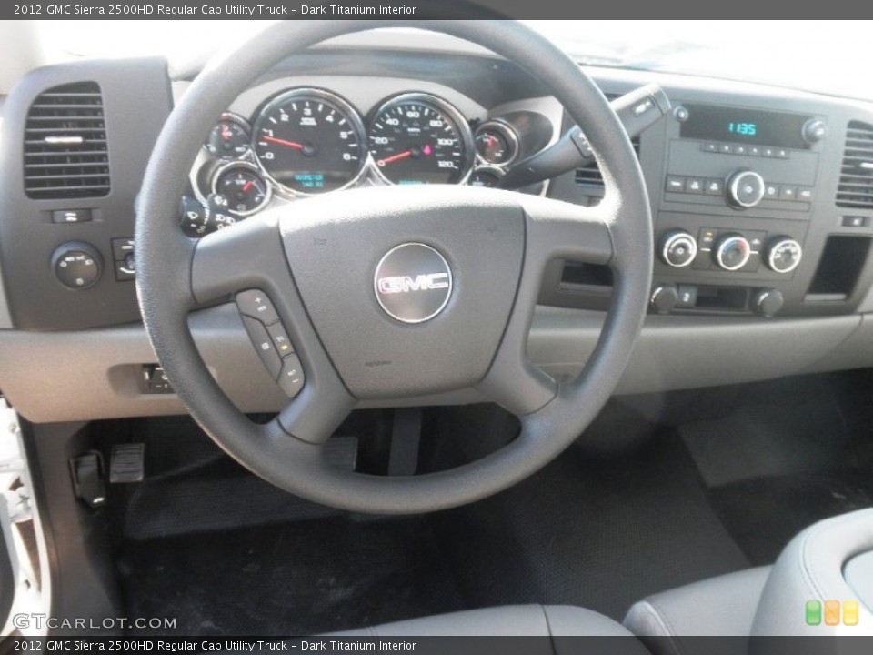Dark Titanium Interior Dashboard for the 2012 GMC Sierra 2500HD Regular Cab Utility Truck #55664941
