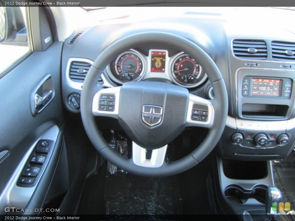Black Interior Steering Wheel for the 2012 Dodge Journey Crew #55666294