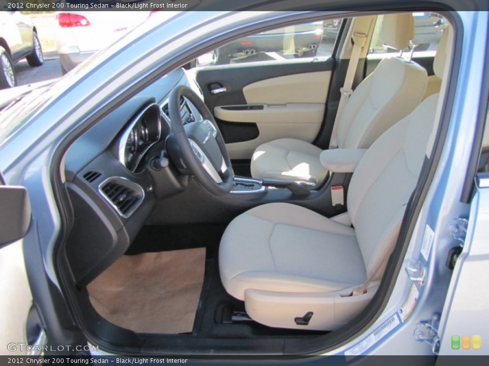 Black/Light Frost Interior Photo for the 2012 Chrysler 200 Touring Sedan #55666591