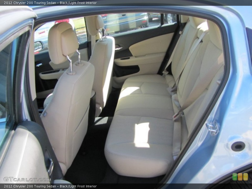Black/Light Frost Interior Photo for the 2012 Chrysler 200 Touring Sedan #55666608