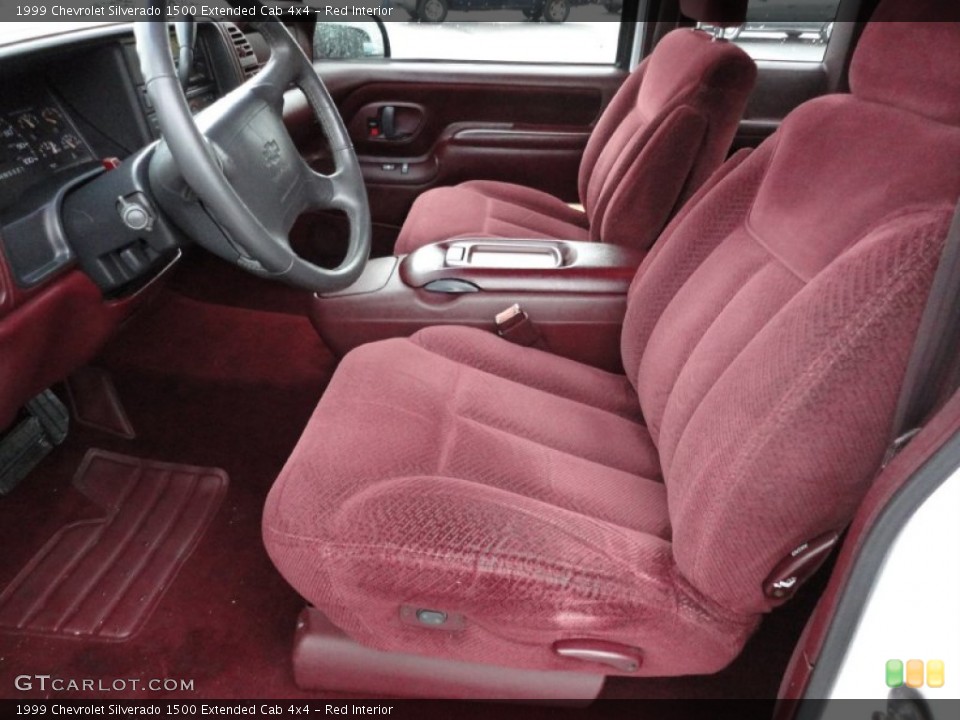 Red Interior Photo for the 1999 Chevrolet Silverado 1500 Extended Cab 4x4 #55667847