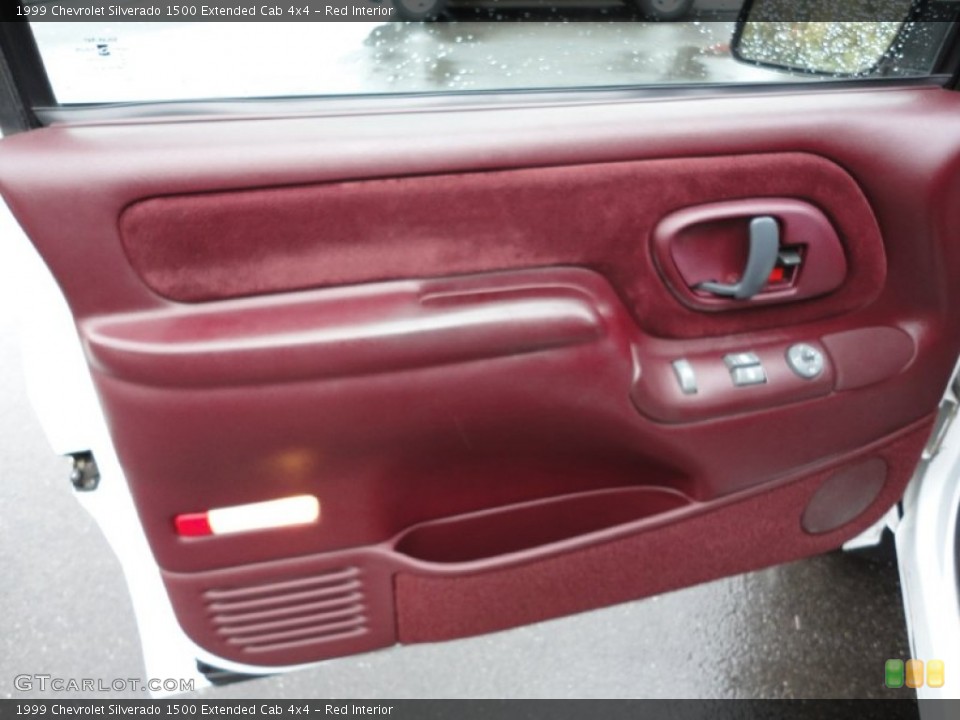Red Interior Door Panel for the 1999 Chevrolet Silverado 1500 Extended Cab 4x4 #55667863