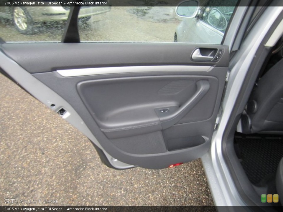 Anthracite Black Interior Door Panel for the 2006 Volkswagen Jetta TDI Sedan #55668175